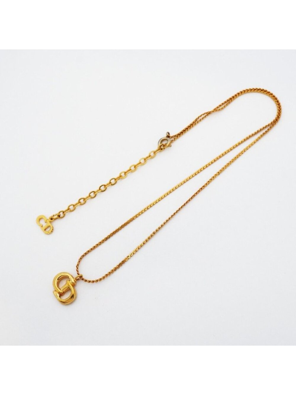 Dior Necklace CD Logo Gold Plated - Picture 3 of 5